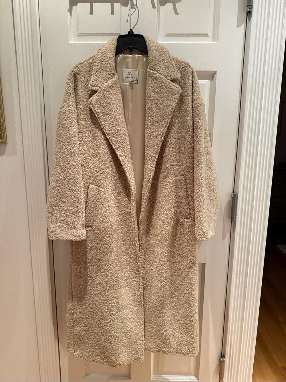 Van Palma Faux Sherpa Long Jacket.